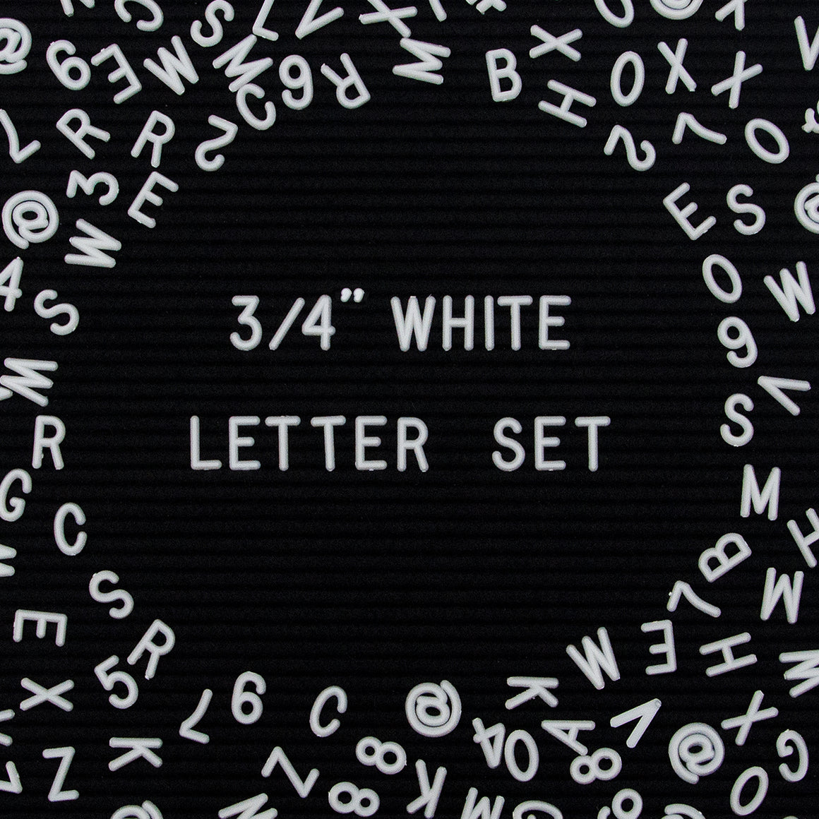 Say A Bit More: Additional 3/4" 300-Piece Letter Set in White or Black