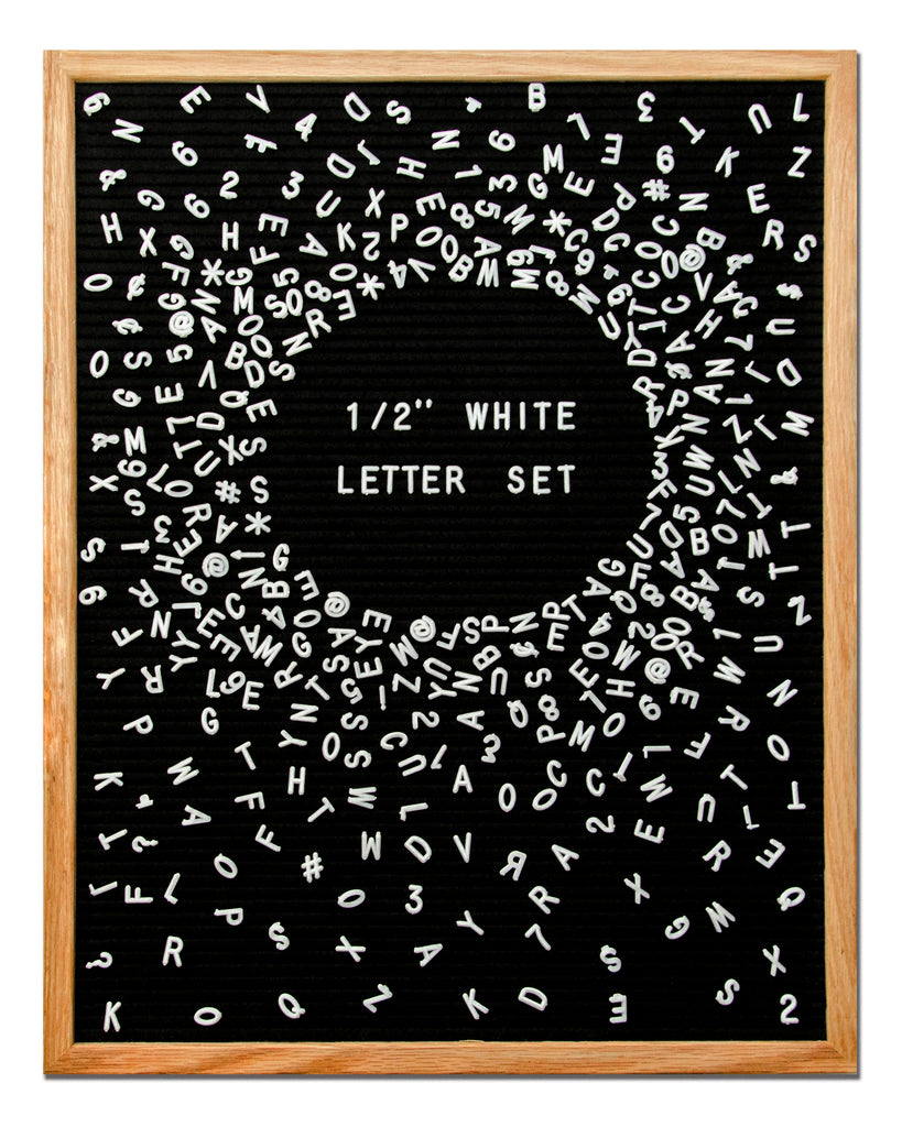 Extra Letters Two Extra Letter Letter Sets - White/Standard - Felt Like Sharing