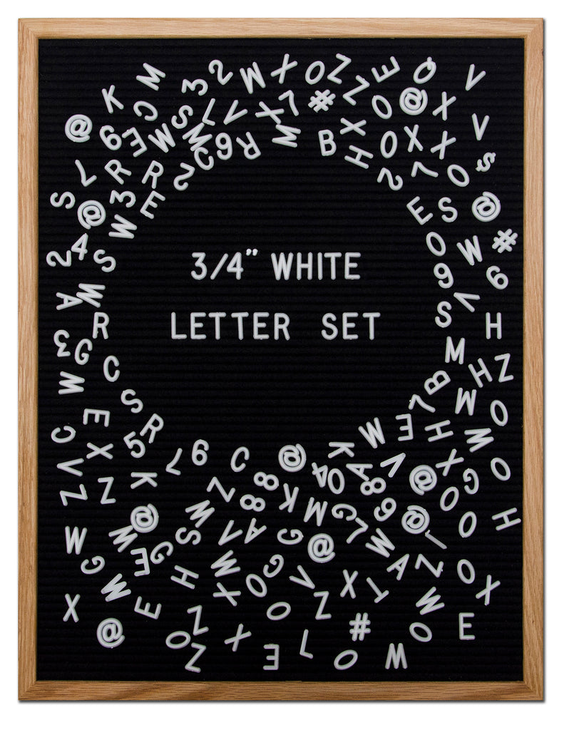Extra Letters Two Extra Letter Letter Sets - White/Standard - Felt Like Sharing