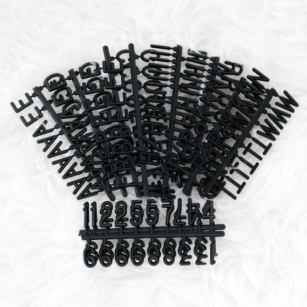 Say A Bit More: Additional 3/4" 300-Piece Letter Set in Black