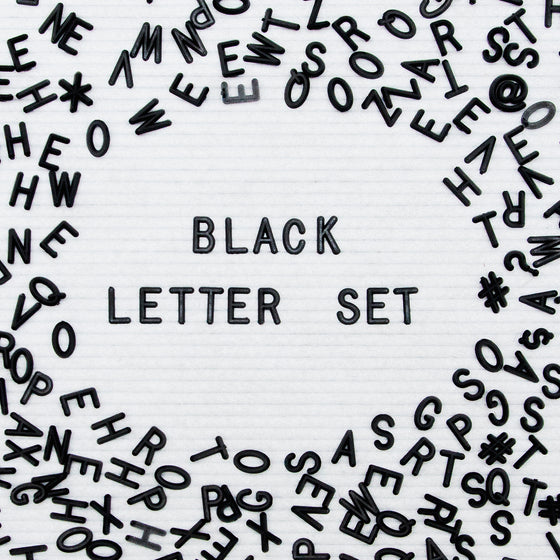 Say A Bit More: Additional 3/4" 300-Piece Letter Set in Black