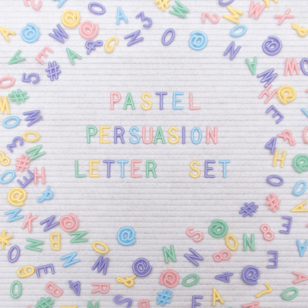3/4" Pastel Persuasion Letter Set, 750-Piece