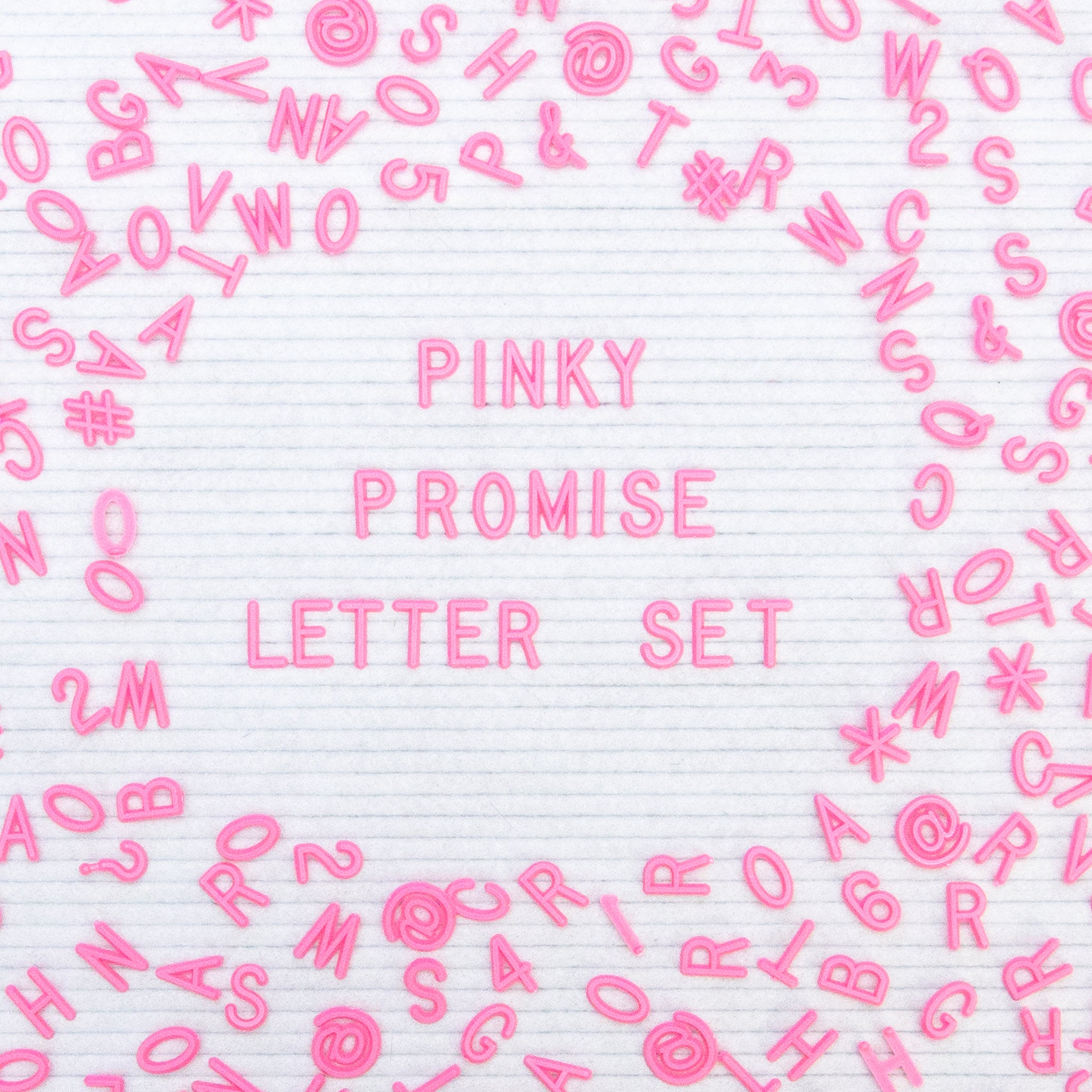 Pinky Promise Letter Set - Felt Letter Boards