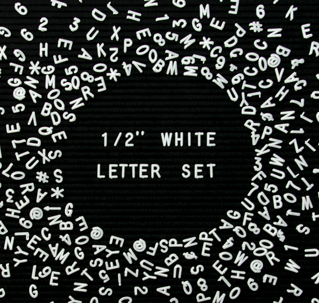 Short & Shout 1/2'' 336-Piece Letter Set